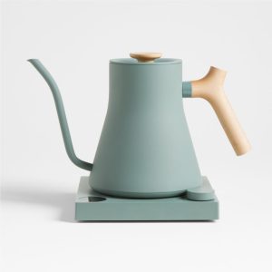 Fellow Stagg EKG Pro Gooseneck Kettle 0.9L – Smoke Green with Maple Accents